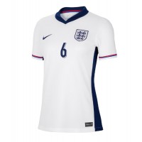 Camiseta Inglaterra Marc Guehi #6 Primera Equipación para mujer Eurocopa 2024 manga corta